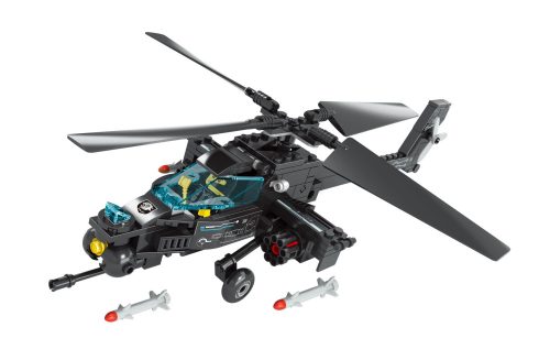 Harci helikopter építőkocka készlet, 203 darab