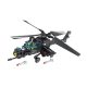 Harci helikopter építőkocka készlet, 203 darab