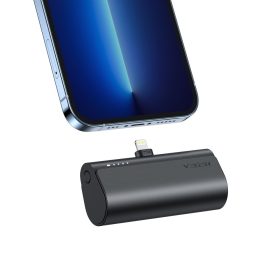   VEGER PlugOn Powerbank Lightning csatlakozóval 5000mAh  PD20W fekete (W0556P)